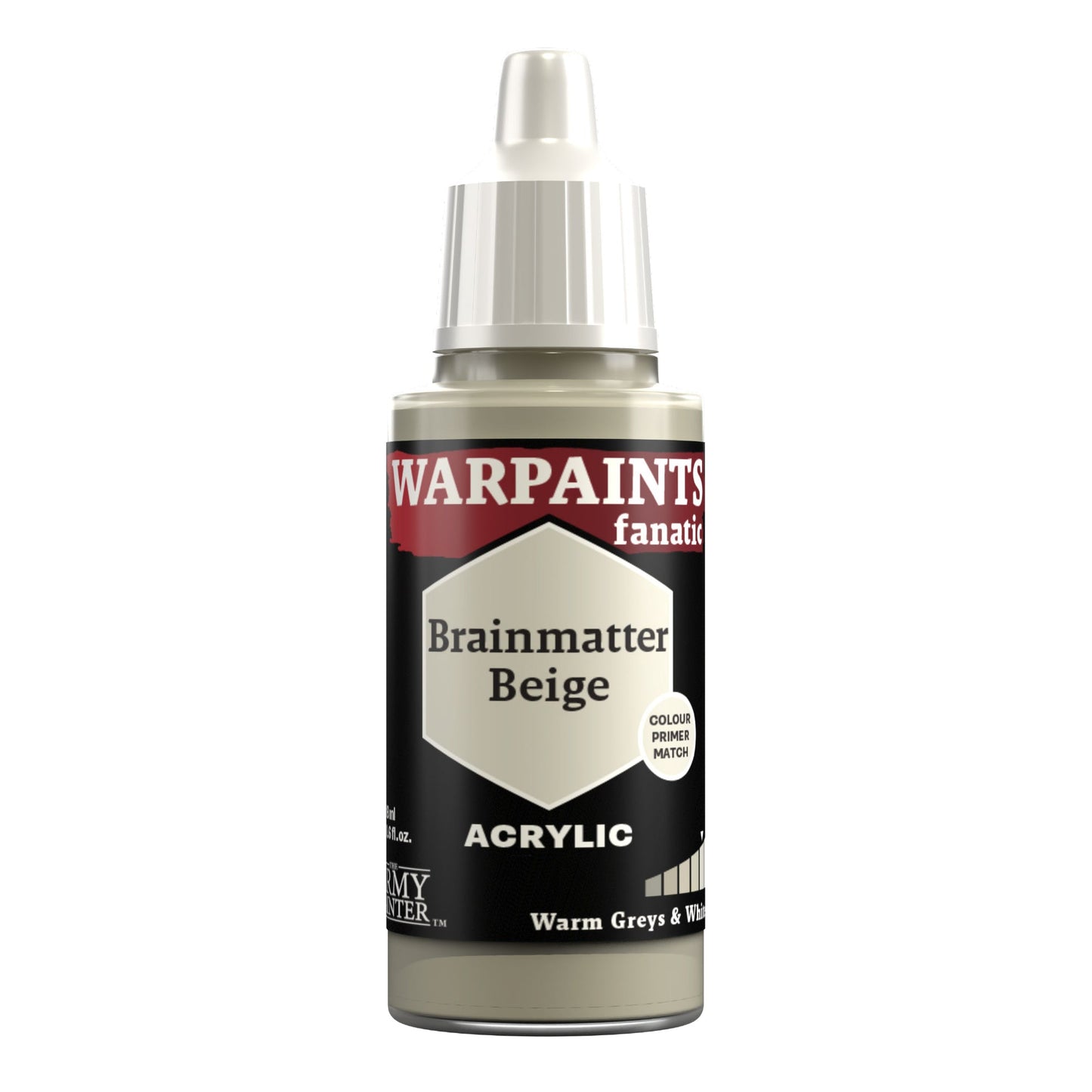Army Painter Warpaints Fanatic: Brainmatter Beige 18ml – High-Pigment Acrylic Paint