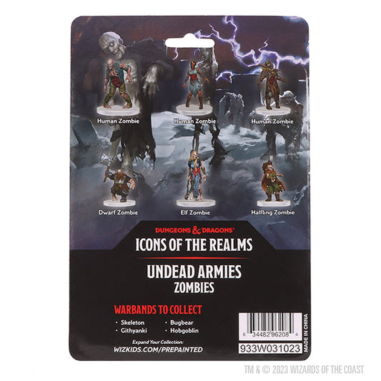 D&D Icons of the Realms: Undead Armies — Zombies (6-Pack)