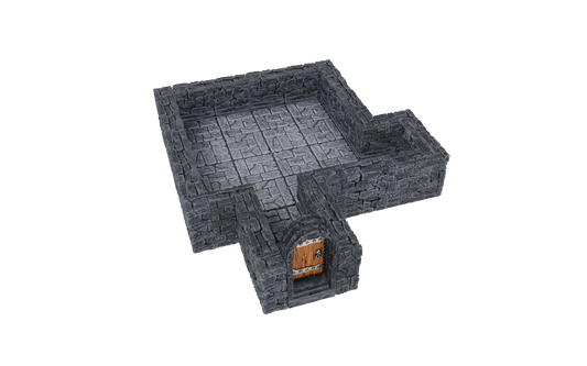 WarLock Tiles: Expansion Pack - 1 in. Dungeon Straight Walls
