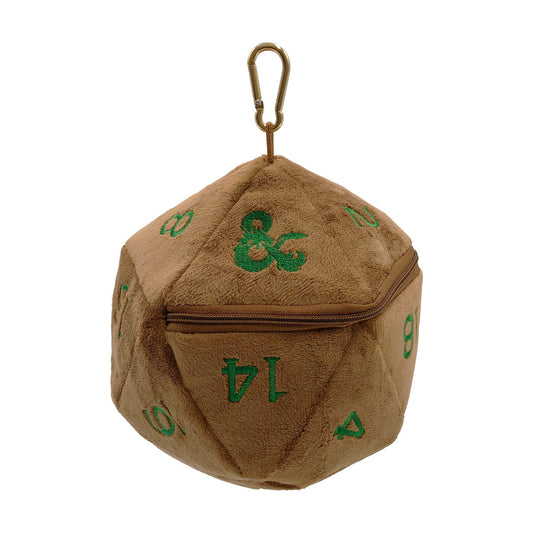 D20 Plush Dice Bag – D&D Feywild Copper and Green