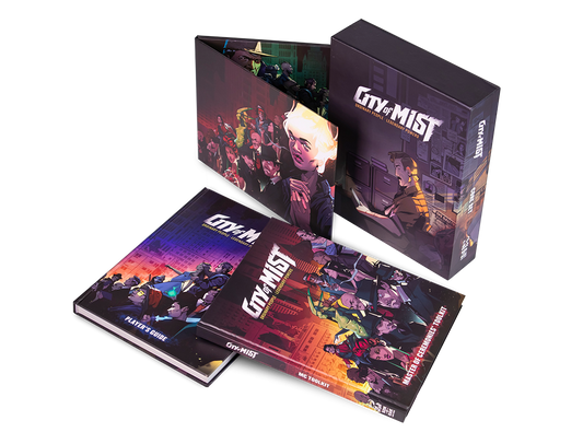 City of Mist Core Set — Premium Slipcase with Player's Guide, MC Toolkit & Screen