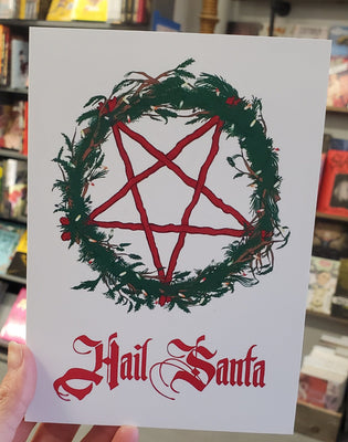 Hail Santa Christmas Card