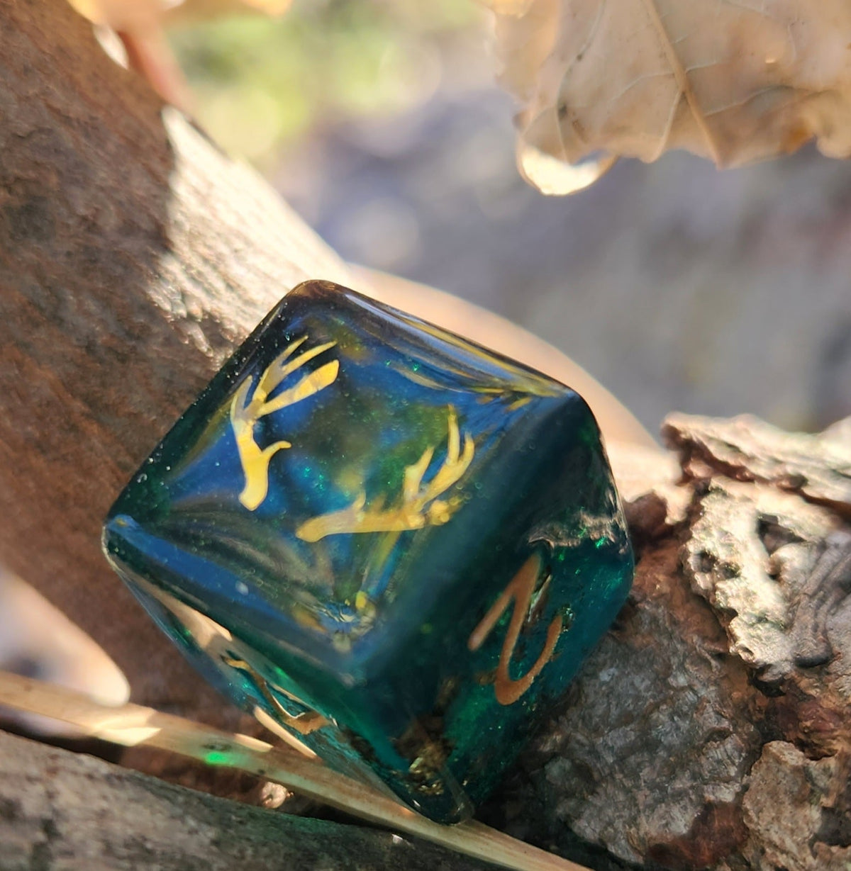 Keyleth Critical Role Inspired Nature Handmade Resin Individual Gaming D6 Dice TTRPG