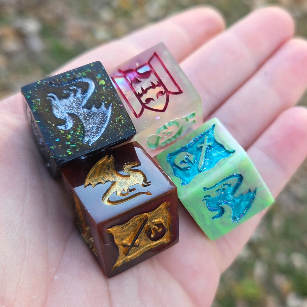 Dungeon Master DM Random Creature/Monster Encounter 20mm Oversized D6 TTRPG Gaming Dice