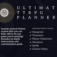 Ultimate TTRPG Planner: Notion Template