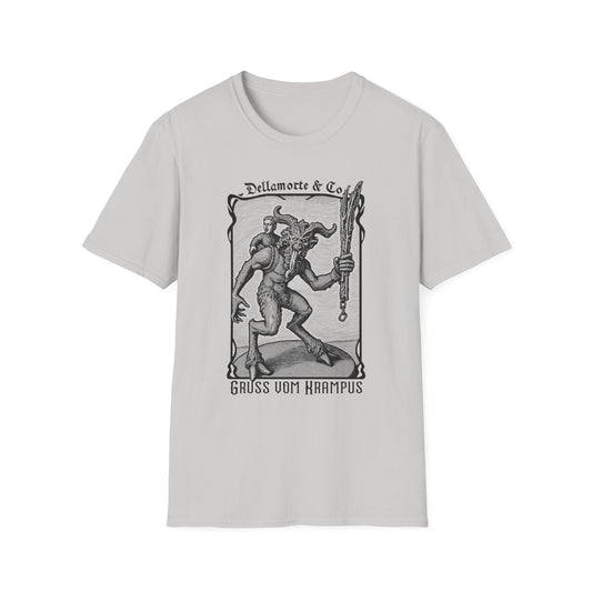 Krampus Greetings Unisex T-Shirt, Gothic Holiday Tee, Dellamorte Alternative Shirt, Christmas Gift, Xmas Devil Tee, Graphic Krampusnacht
