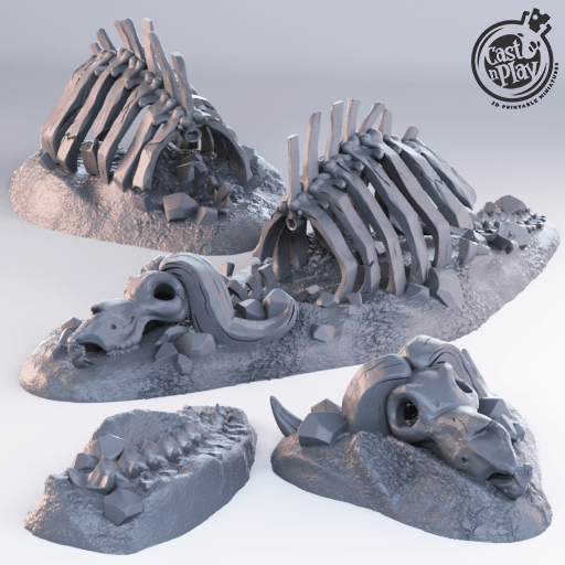 3D Printed Cast n Play - Beast Graveyard 28mm 32mm D&D