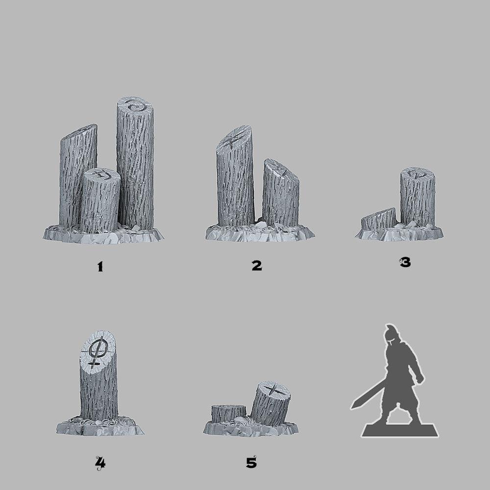 3D Printed Fantastic Plants and Rocks Mystical Tree Trunk 28mm - 32mm D&D Wargaming