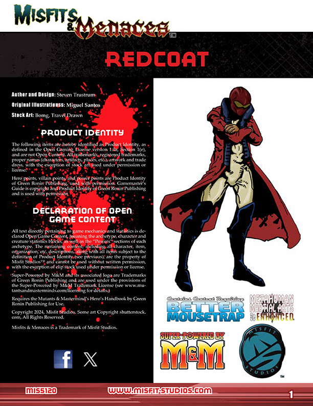 Misfits & Menaces: Redcoat