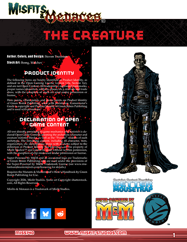Misfits & Menaces: The Creature