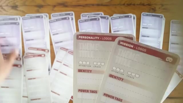 City of Mist Character & Theme Cards — 60 Dry-Erase Tracking Cards