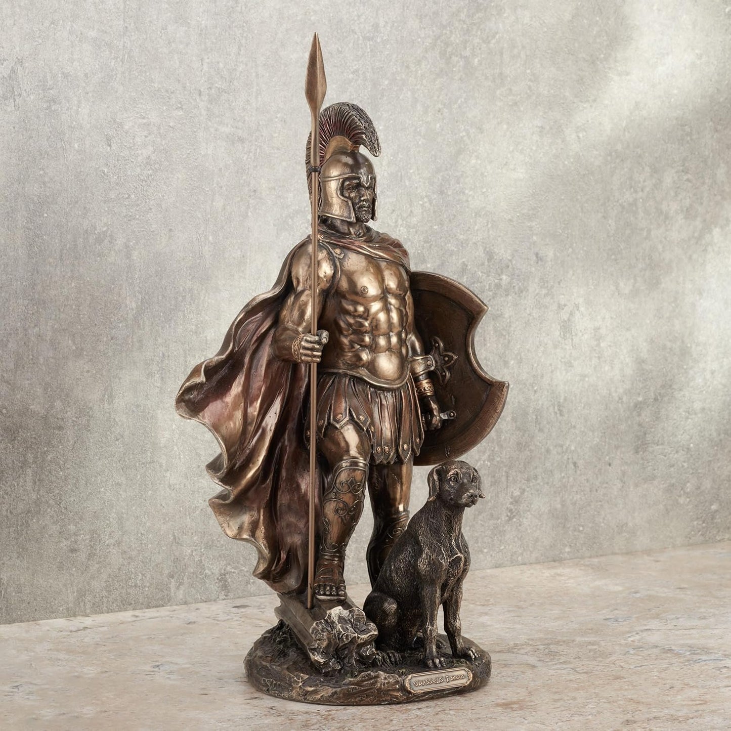 Odysseus Hero of the Odyssey & Argus Figurine