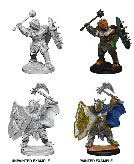 D&D: Nolzur's Marvelous Miniatures – Dragonborn Male Paladin (Unpainted)