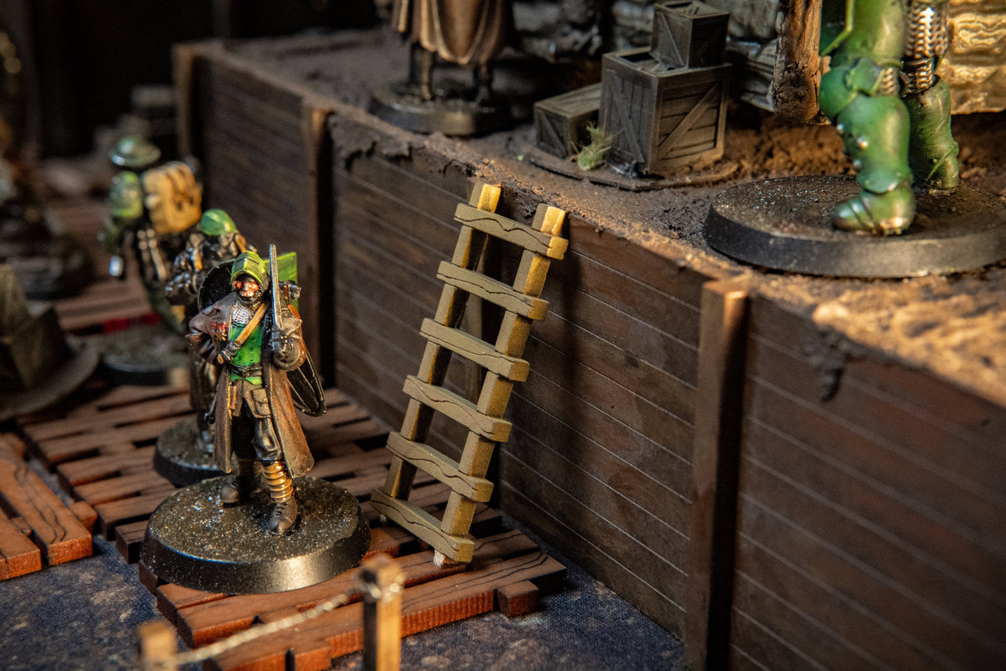 28mm Scale Wargaming Ladders - Scatter Terrain for Vertical Movement