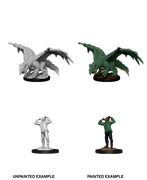 D&D: Nolzur's Marvelous Miniatures - Green Dragon Wyrmling & Afflicted Elf