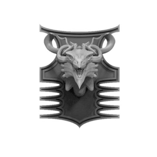 Air Elemental Dragon Wall-Mountable Bust