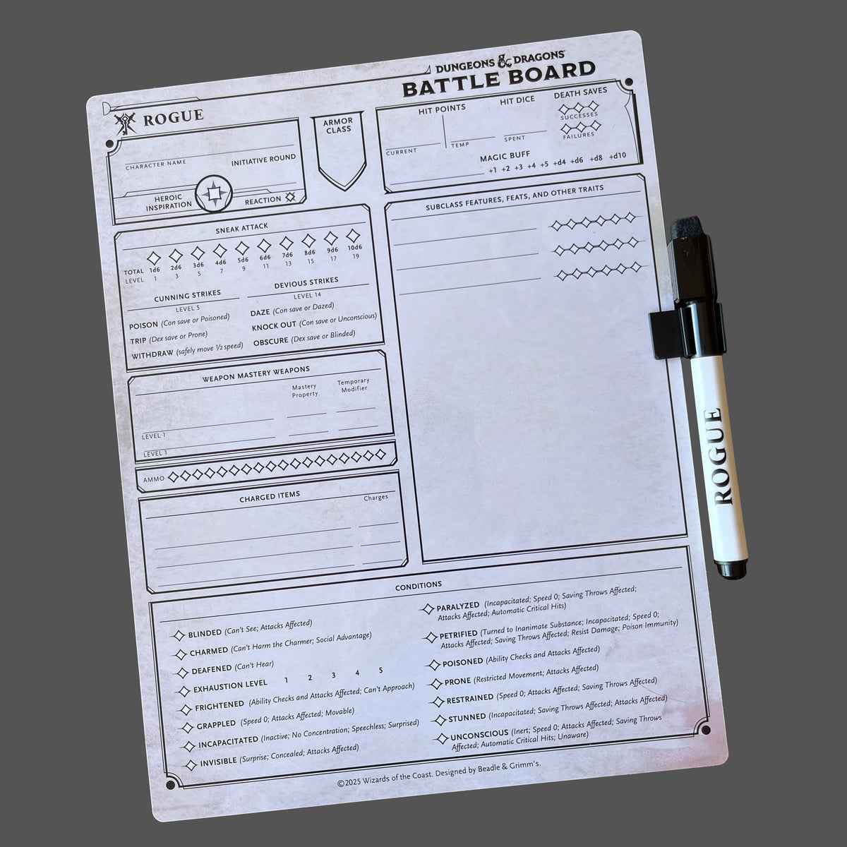Beadle & Grimm's D&D Battle Board: Rogue