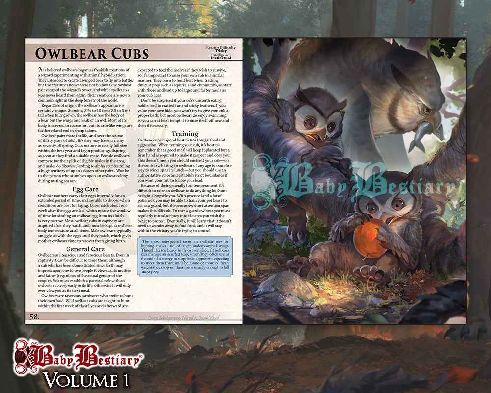 Baby Bestiary: Handbook - Volume 1