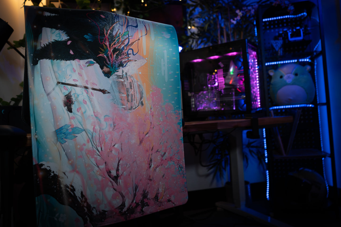 "Winter Sakura" — Rust Deskmat