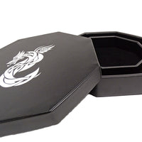 Celtic Knot Dragon Dice Tray With Dice Staging Area and Lid