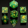 Dragon's Hoard Gem Stone Polyhedral Dice Set - Green Fluorite