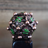 Orb of the Dragon Hollow Metal Dice Set - Bronze and Green