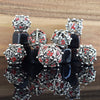 Orb of the Dragon Hollow Metal Dice Set - Silver and Red