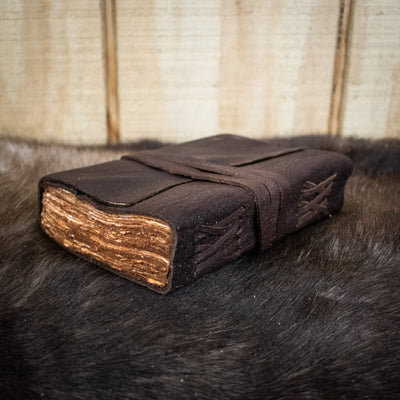 Natural Edge Buffalo (Wrapped) Leather Journal