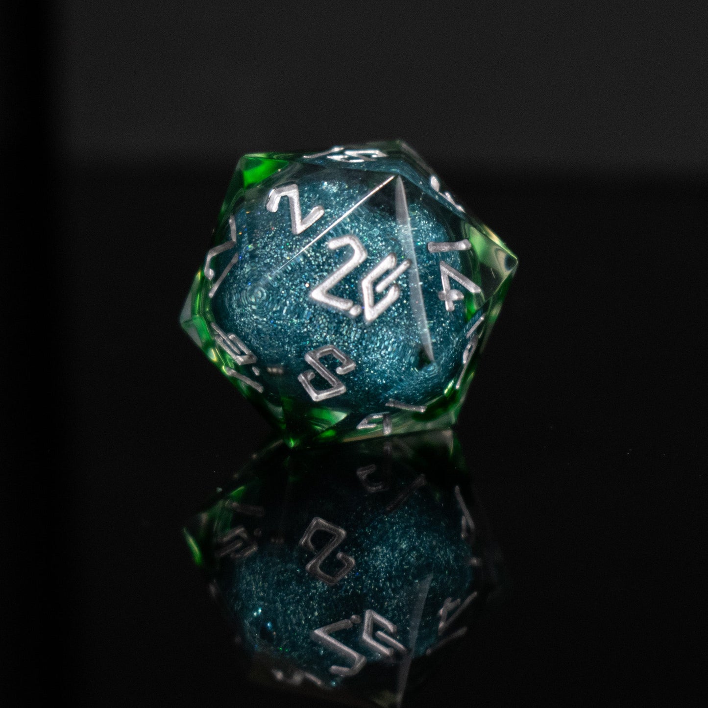 Sea Siren Liquid Core Dice Set – 7-Piece Polyhedral RPG Dice