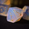 Fabled Mark Opalite Stone Dice Set