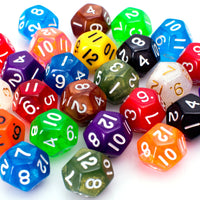 12 Sided Dice | 25 Count Assorted | Multi Colored D12s