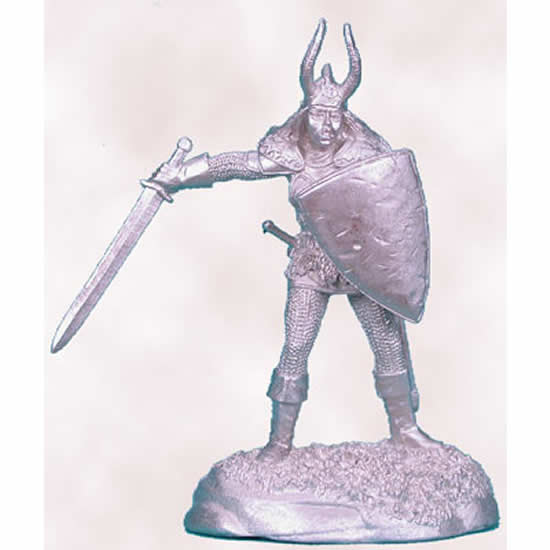 Female Cavalier with Sword and Sheild Miniature