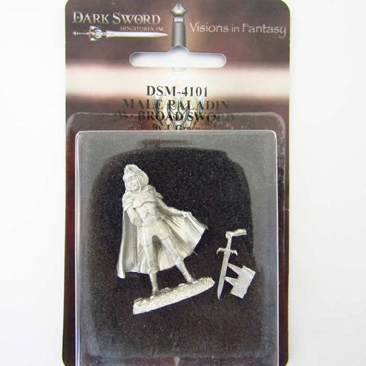 DSM4101 Male Paladin With Broad Sword Miniature Easley Masterworks