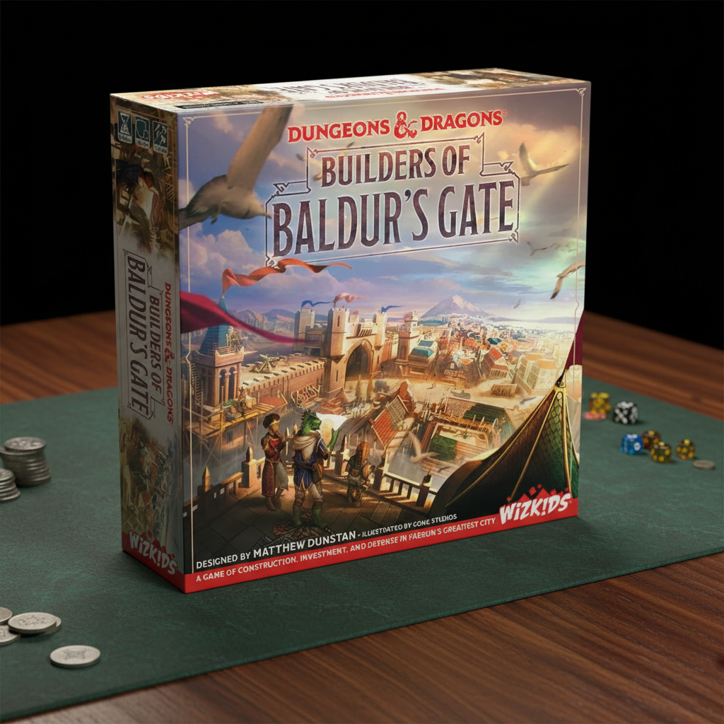 D&D Builders of Baldur's Gate - City-Building Strategy Board Game with 3D Miniatures