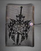 Dice Sword, D20 Notebook, Dungeons and Dragons Journal