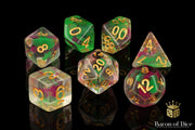 Lime & Pink, Polyhedral Dice Set