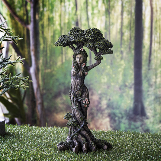 Ent Lady Ash Tree Statue 12"