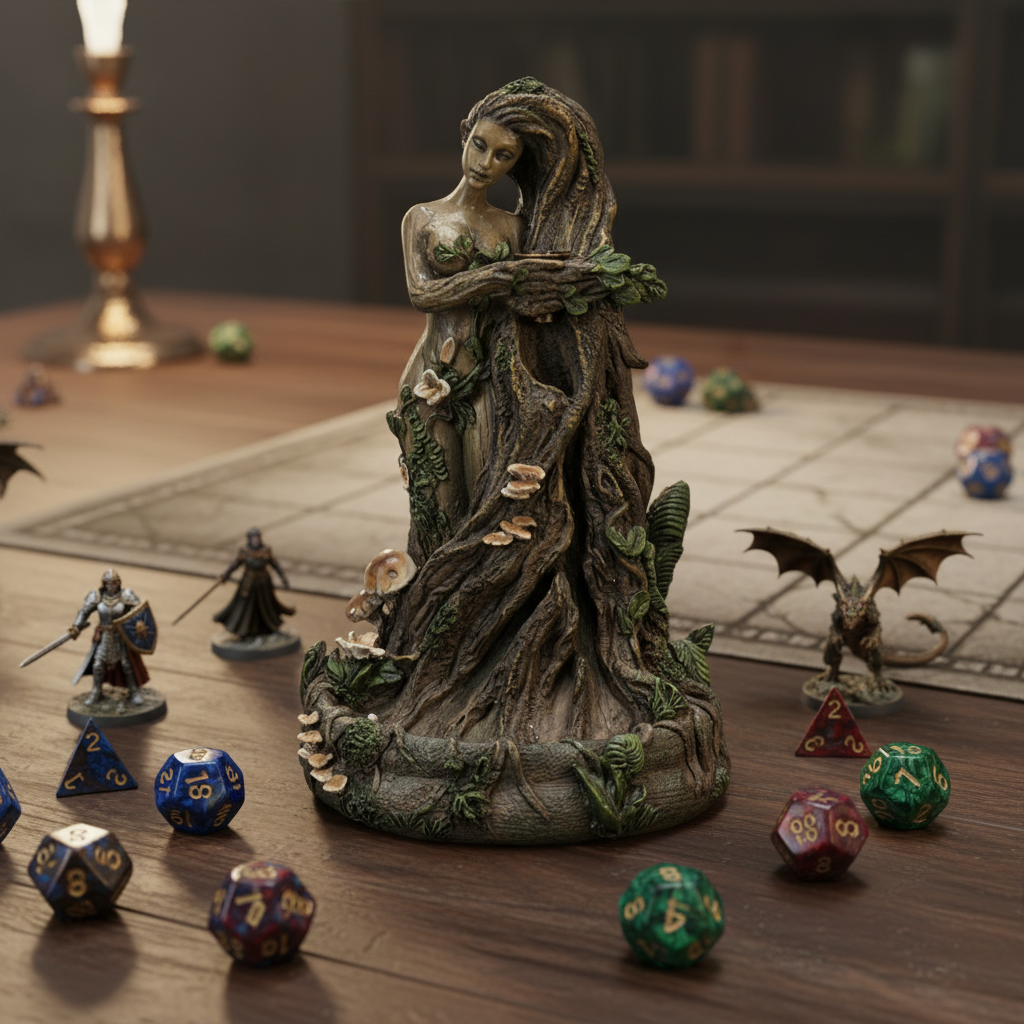 ENT Tree Lady Backflow Incense Burner 9.25"