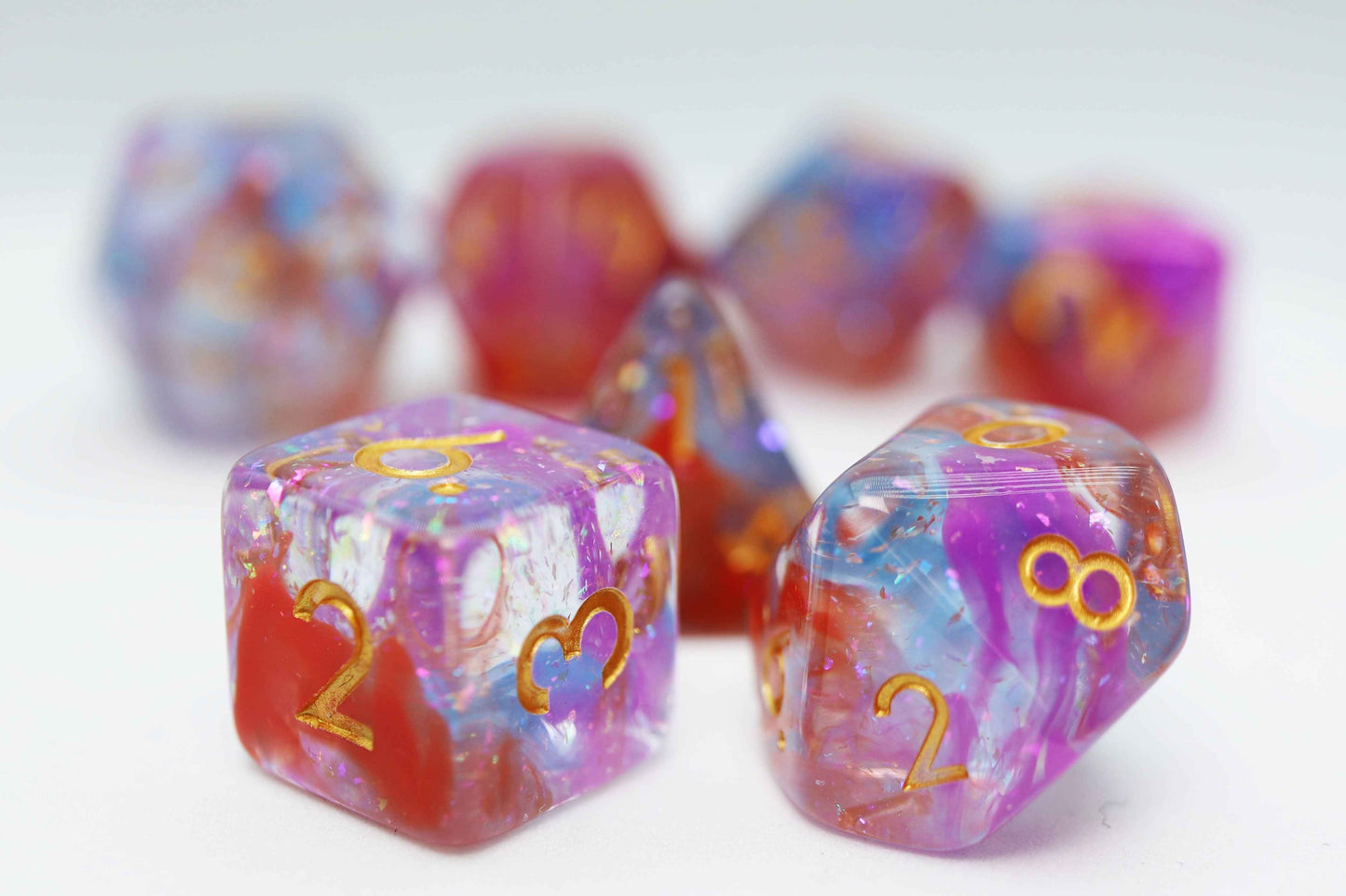 Dawning RPG Dice Set | 7-Piece Polyhedral Dice for TTRPGs
