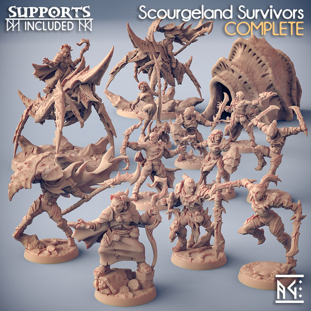 Artisan Guild Subterrain Carapace Entrance — Scourgeland Survivors – 3D Printed 28mm 32mm