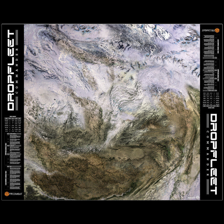 TT COMBAT: Dropfleet Commander Icey Tabletop Wargaming Play Mat