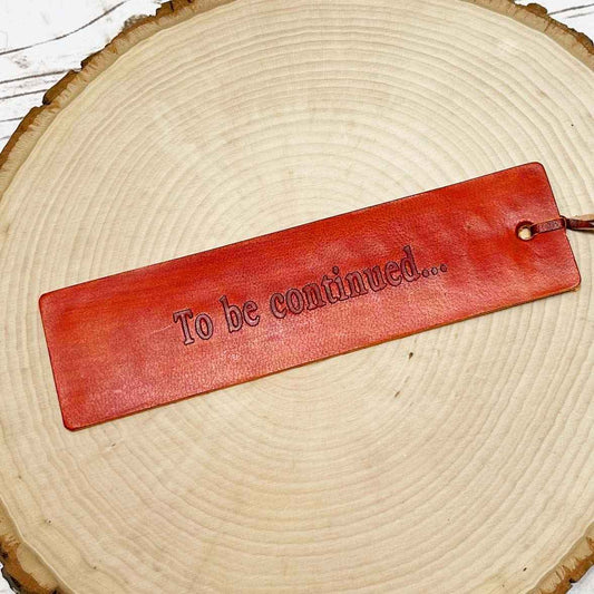 Quote Leather Bookmarks