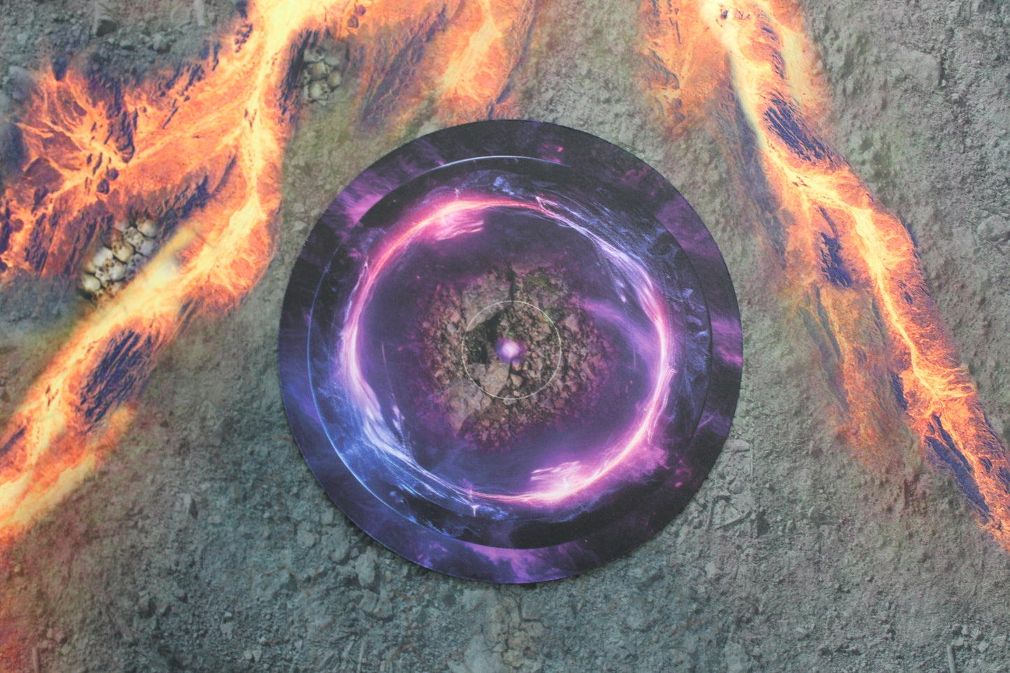 Double Sided 7.57" Neoprene Objective Markers - Green and Purple Energy