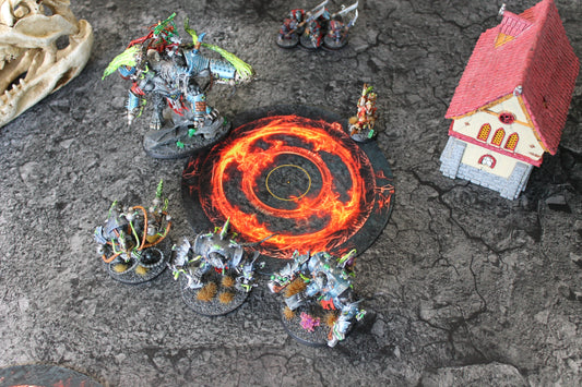 Double Sided Neoprene 7.57" Objective Markers - Green and Flaming Portal