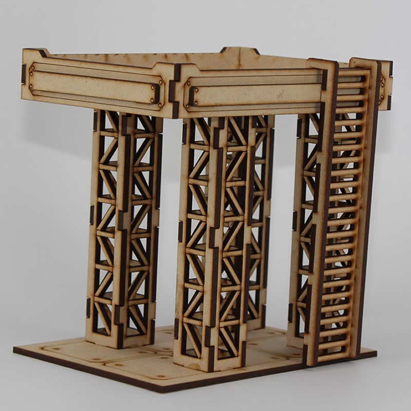 LCW1335 Guard Tower Building 6 Inches Tall 28mm Miniature Terrain Laser Craft