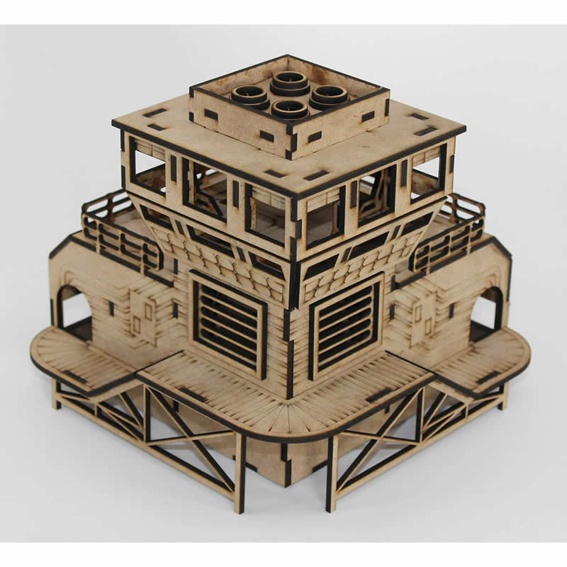 LCW2635 Command Center for Heavy Industry Building 28mm Scale Miniature Terrain