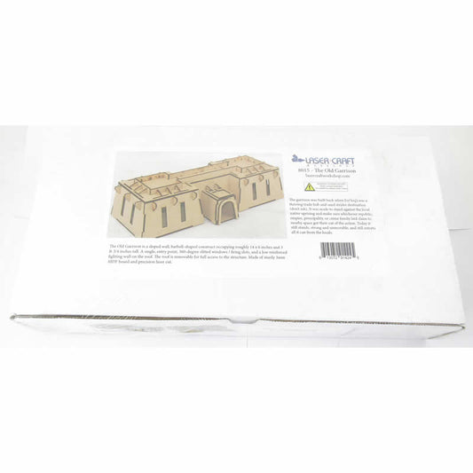 LCW8015 The Old Garrison Err Loq Building 28mm Scale Miniature Terrain Laser Craft