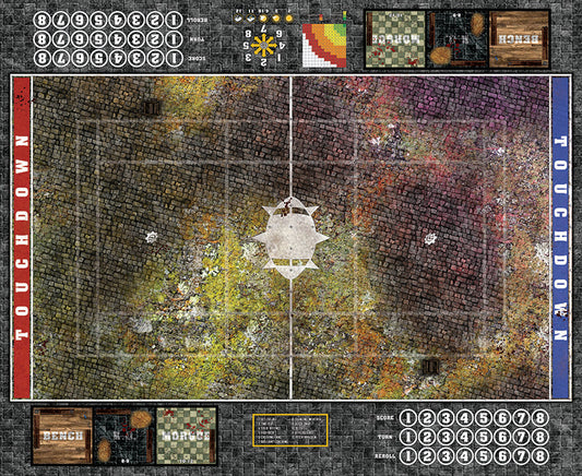 Mats by Mars: Abandoned City v1.0 Fantasy Football Play Mat / Pitch