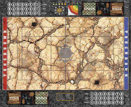 Mats by Mars: Desert Fantasy Football Play Mat / Pitch