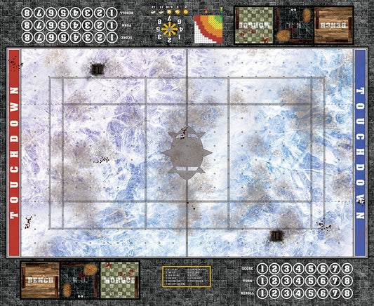 Mats by Mars: Frozen Lake Fantasy Football Play Mat / Pitch